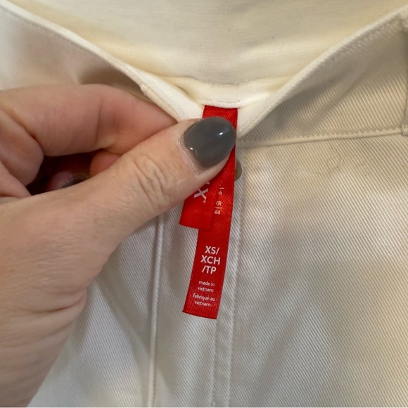 Spanx on the go White Wide-Leg stretched tencil cropped Pants - Picture 6 of 13